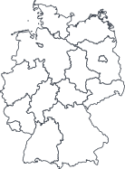 Schematische Deutschlandkarte